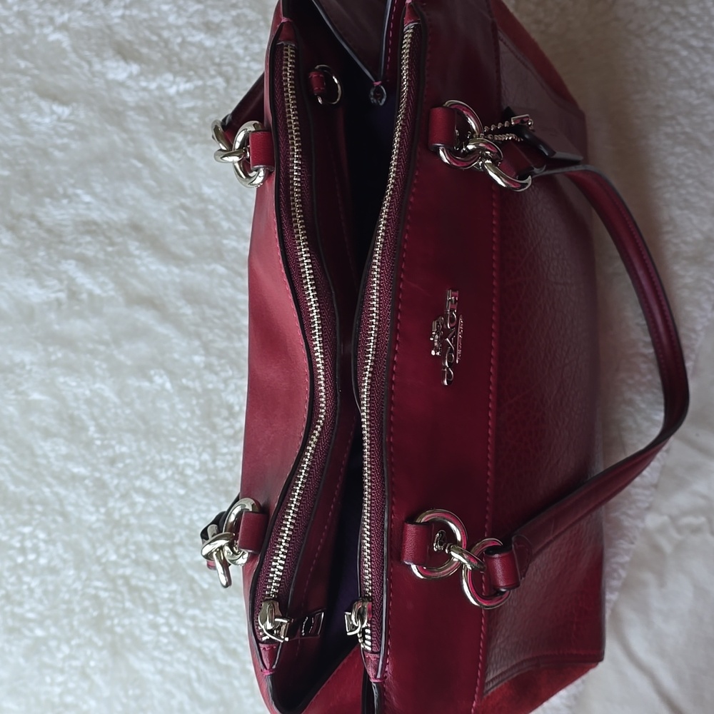 Coach Brooke Leather and Suede  Womens Bag - Picture 10 of 17